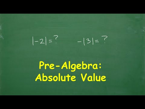 Pre-Algebra: Absolute Value