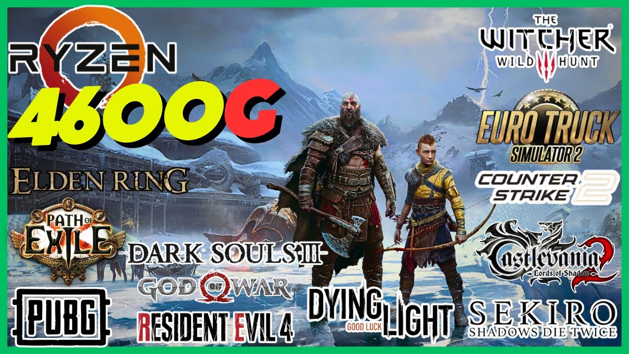 RYZEN 5 4600G VEGA7, TESTE EM 13 JOGOS, GRÁFICO INTEGRADO AINDA VALE A PENA?