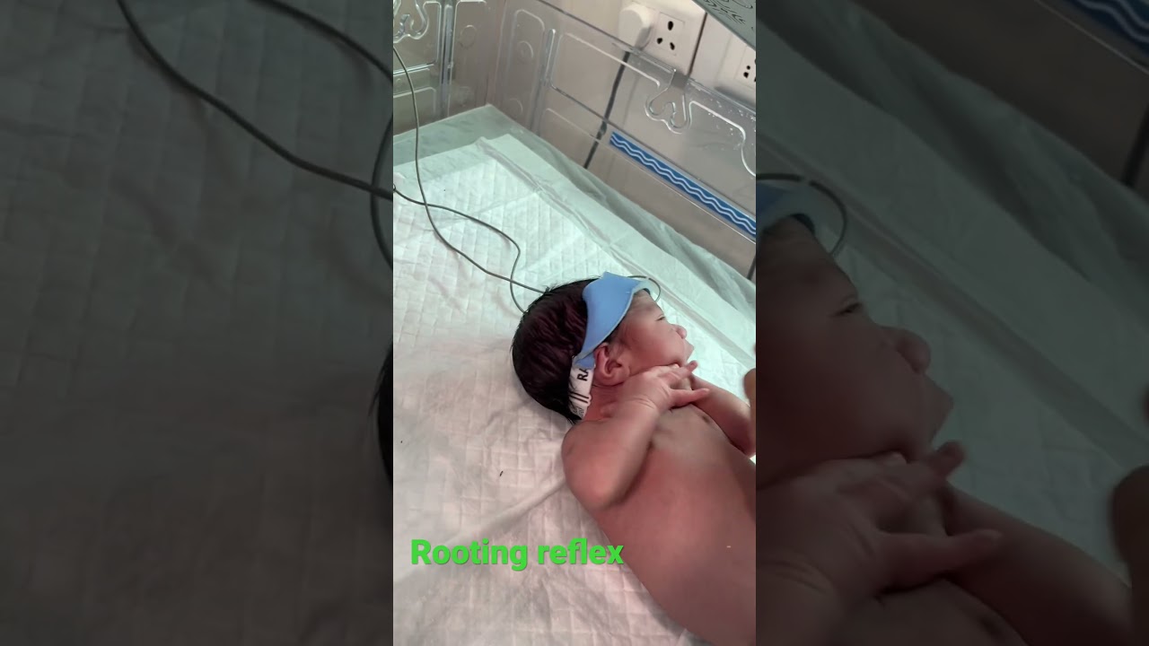 Newborn 😍Rooting reflex 