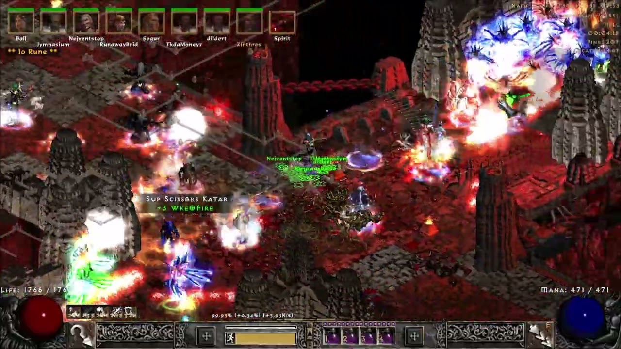 [Project Diablo 2] Multishot Enchantress Sorceress hitting level 99