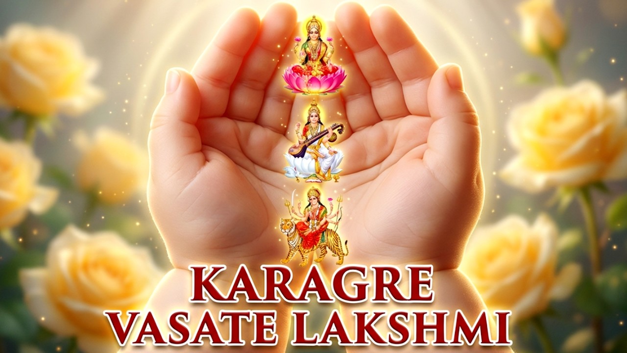 Start Your Day with Divine Blessings ✨ | Karagre Vasate Lakshmi Mantra 108 Times | Morning Mantra