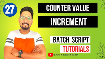 Windows Batch File Counter Increment | Batch File to Increment a Variable