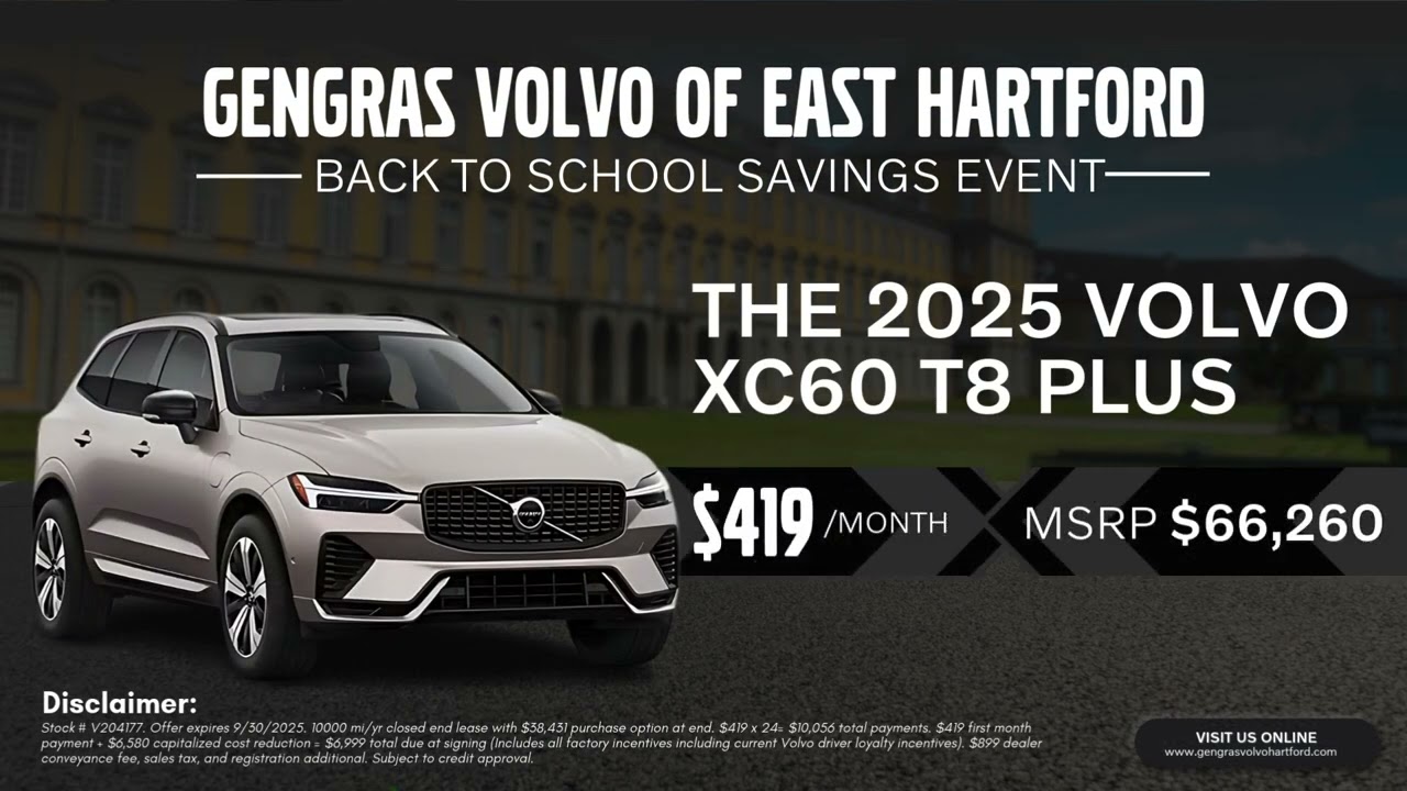 Go Electric Without Limits | 2025 Volvo XC60 T8 Plus Lease Deals