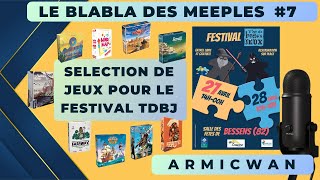 Sélection de jeu pour le festival TDBJ (27 et 28 Avril 2024)