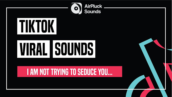 I am not trying to seduce you | TikTok Viral Sounds