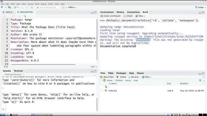 How to create an R package in 8 minutes
