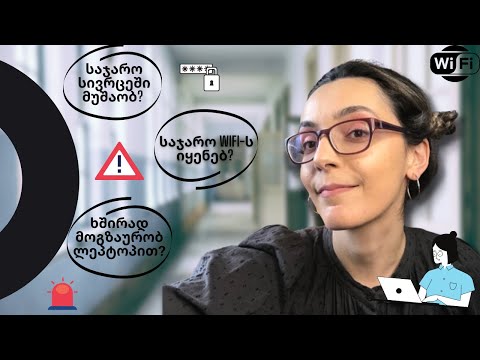 საჯარო სივრცეში მუშაობა და უსაფრთხოება // Traveling Safe: Online and Offline Tips // AME