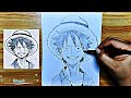 Easy anime drawing | how to draw Monkey D. Luffy 