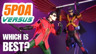 TIM DRAKE VERSUS! DC Multiverse Gotham Knights Robin vs New 52 Red Robin - 5POA Action Figure Review