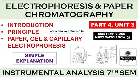 Electrophoresis || Paper Chromatography || Simple Explanation || Carewell Pharma