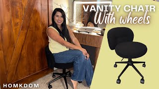 Love this comfy chair with wheels perfect for anywhere