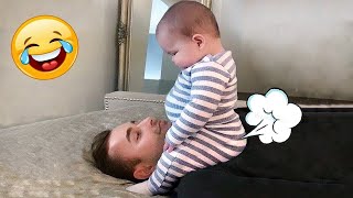 Dad VS Son || Funny Dad and Babies || Funny Baby Videos || Funny Babies Reaction || Funny Moments