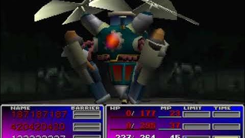 FFVII - Solo Rotating Character No EXP Challenge, Part 7: Hundred Gunner & Heli Gunner