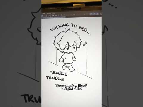Artists NEED to be careful at night #clipstudiopaint #digitalart #artmeme #artist #meme