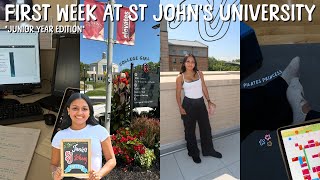 Information my FIRST week of junior year at ST JOHN'S UNIVERSITY 📚 News