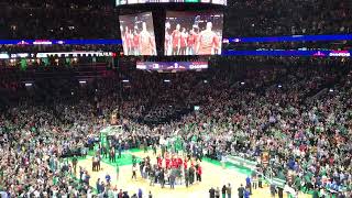 Celtics v Bucks: Red Sox World Series Trophy Visit (20181101)