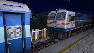 Night Passenger Train Coupling At Rajpura Junction With WDP-4D | Train Simulator | Indian Railways
