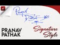  pranav pathak name signature design  p signature style  how to signature your name