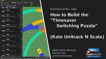 Demo: Building the Kato Unitrack "Timesaver Switching Puzzle" model train layout