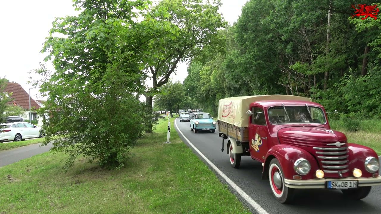05.07.2024 Internationales Ostblock-Fahrzeugtreffen in Ribnitz-Damgarten/ OT Pütnitz Fahrzeugkorso.