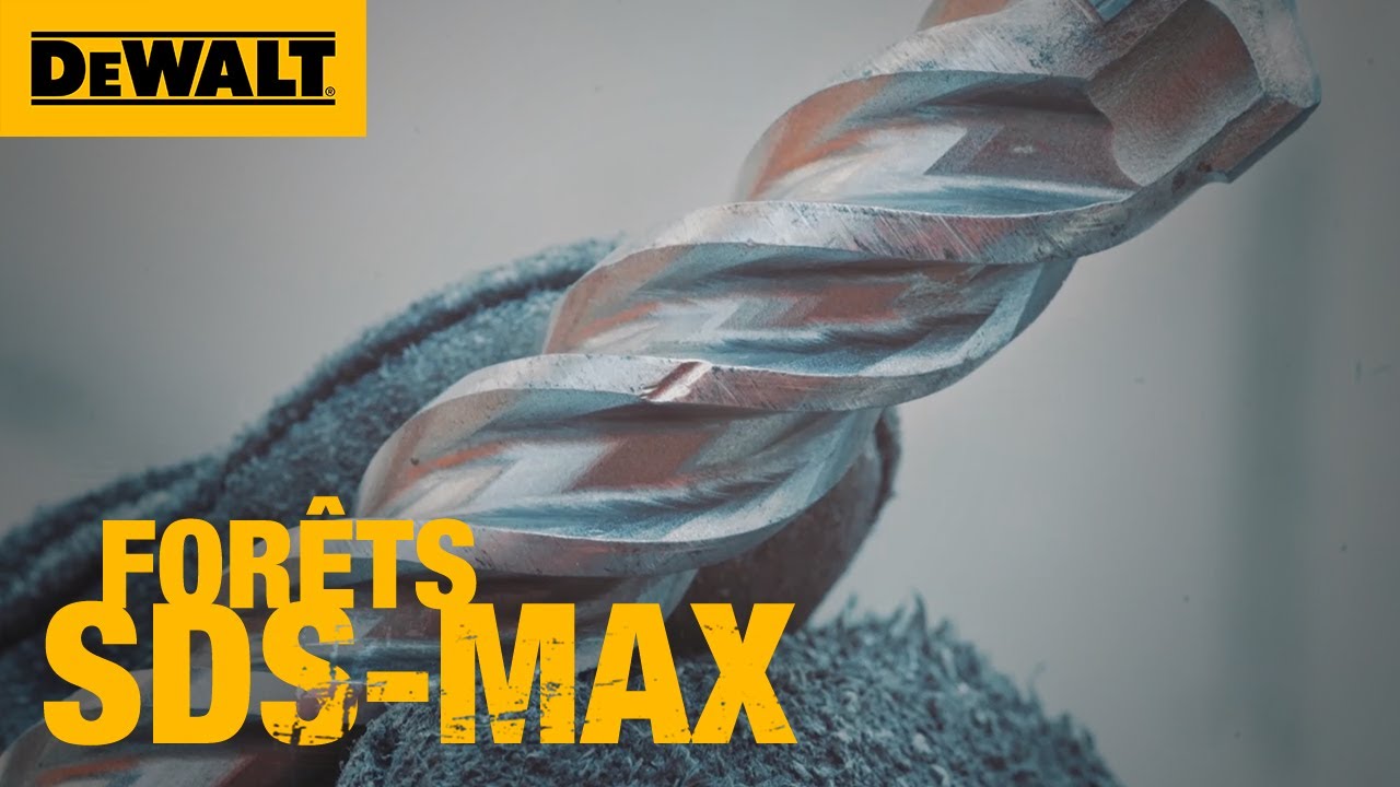 Gamme de forets DEWALT SDS-max: Pour percer tout type de béton et de brique  