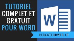 Tutoriel /formation Microsoft Word Office : GRATUIT et COMPLET