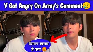 Bts V Angry On The Armys Again