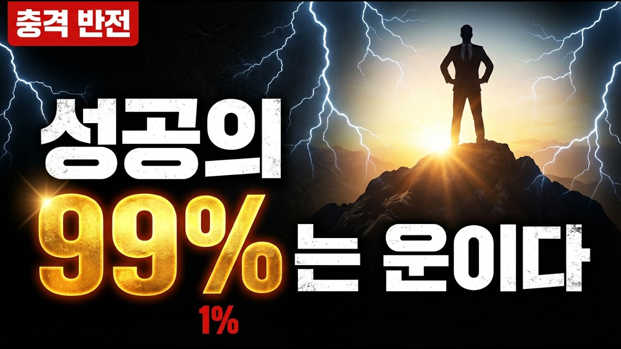 성공의 99%는 운이다!