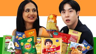 Korean Try Indian Famous Snacks For The First Time!