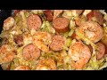 Fried Cabbage with Sausage and Shrimp by Chef Bae