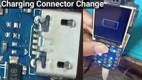 How to change replace china keypad mobile phone charging port jack base