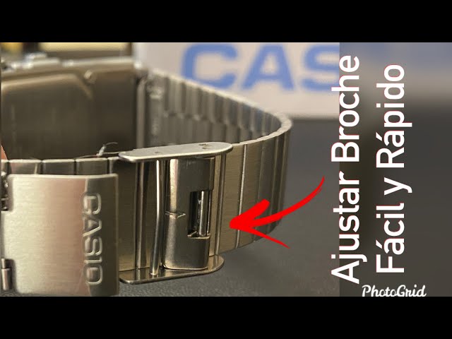 Ajustar Fácil el Broche Reloj Casio Metalico - YouTube