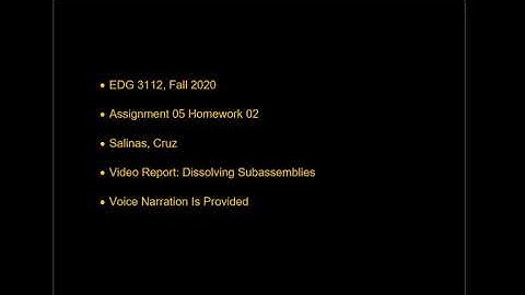 Dissolving Subassemblies