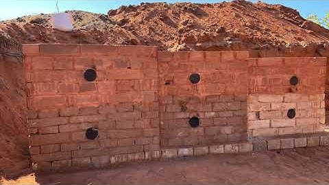 Ballistics testing (AK-47) on CEB wall built using AECT machines in Mozambique - September 2020