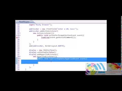 Intermediate Java Tutorial   35   Building the GUI