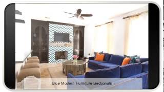 Blue Modern Furniture Sectionals