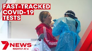 Fast-tracked coronavirus test results at Sydney Airport | 7NEWS