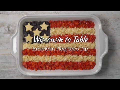 American Flag Taco Dip