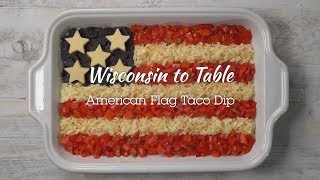 American Flag Taco Dip