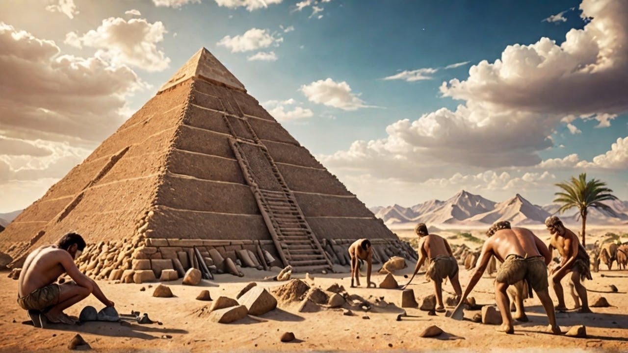 Humans Buliding Pyramid Life 4,600 Years Ago | How Early Humans Built the Pyramids - YouTube