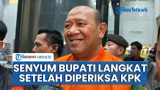 Langkat Regent Syah Afandin Still Smiling While Wearing KPK Detainee Vest After Interrogation