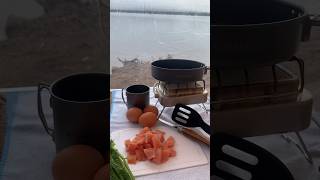 Форель на завтрак 🍳 #рыбалка #таежныеприключения