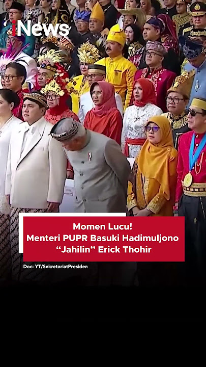 Momen Lucu! Menteri PUPR Basuki Hadimuljono