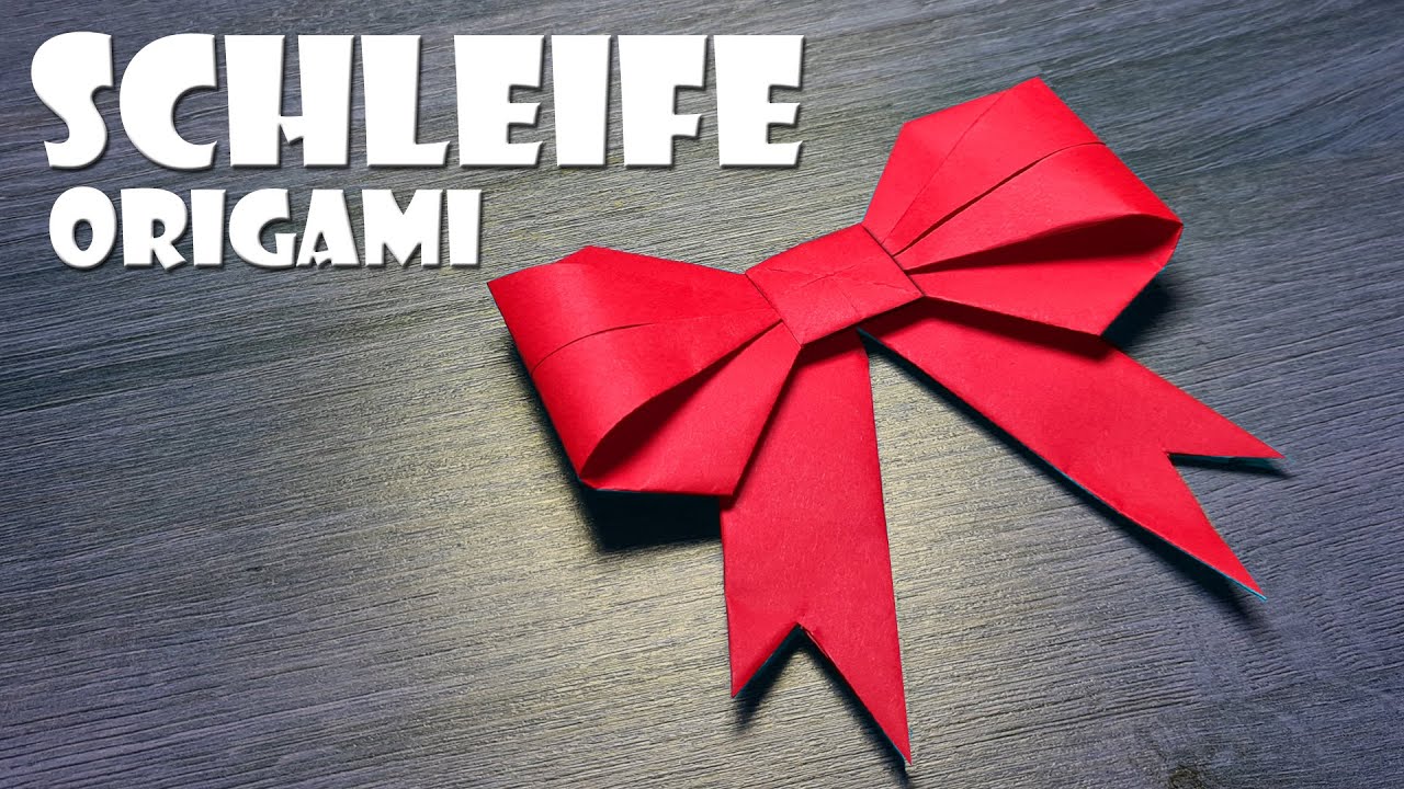 Professionelle Origami Schleife falten - how to fold a paper ribbon DIY craft [4K]