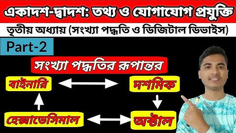 HSC ICT Chapter 3 (Part-2) | Conversion of Number System (সংখ্যা পদ্ধতির রূপান্তর)