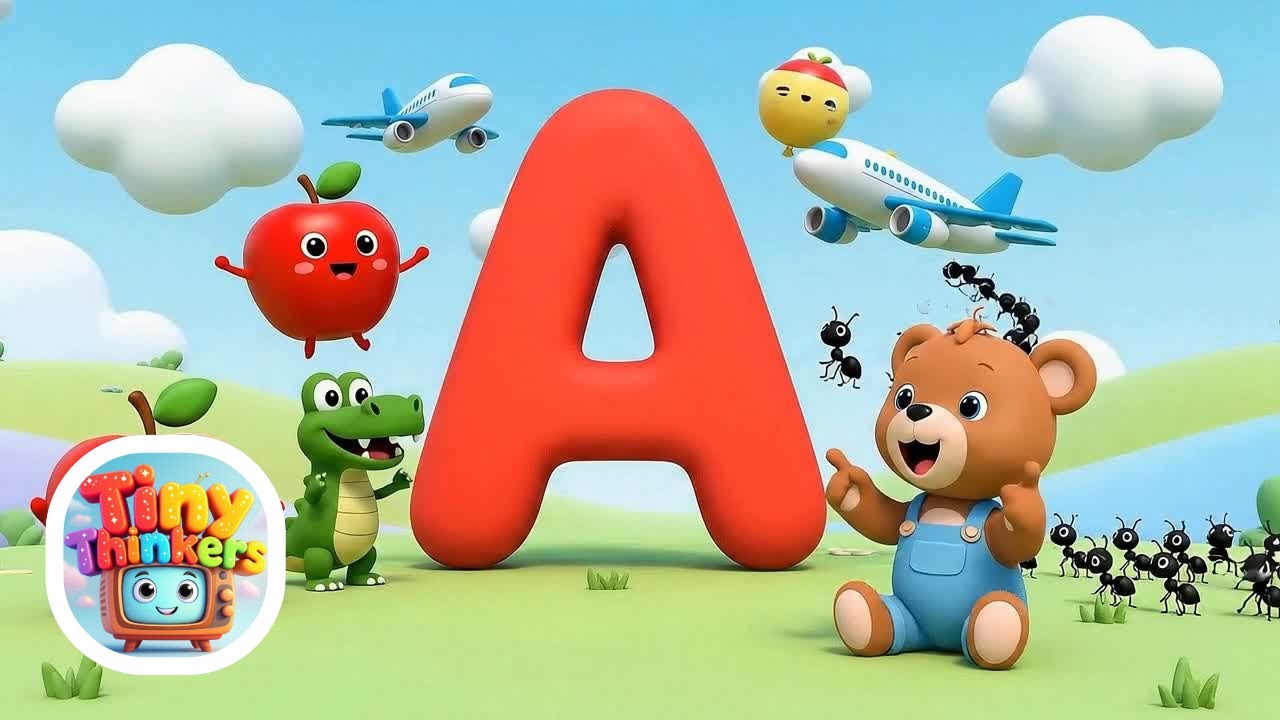ABC Adventure – Learn Letter A with Baby Bear | Phonics Song for Toddlers |