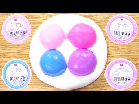 【DIY】ダイソーのまじかるねんどを使ってスーパーふわもちスライム作ってみた【slime ASMR】