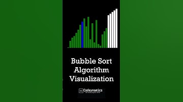 Bubble sort algorithm visualisation