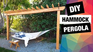 DIY Hammock Pergola | Backyard Pergola Stand | EASY Hammock Stand