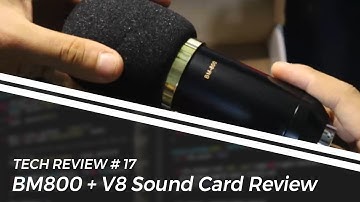 BM-800 Condenser Microphone + V8 Sound Card Setup - Full Review (Unboxing, Setup, Audio Tests) SULIT